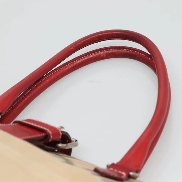 BURBERRY Blue Label Nova Check Tote Bag Canvas Beige Auth ti2867 - Picture 9 of 16